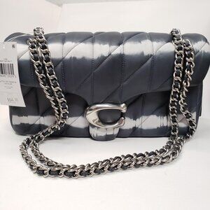 Coach Tabby 26 Tie Dye Metallic Gray Quilted Nappa Leather Bag Lux-206-090225